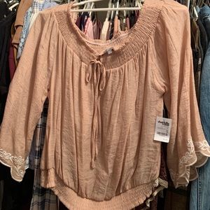 Off the shoulder long sleeve